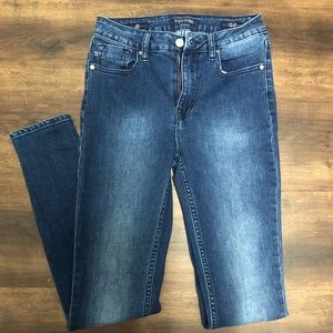 High rise skinny jeans